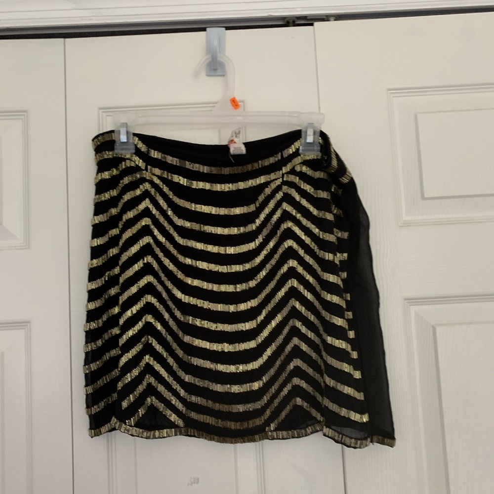 old beaded chiffon skirt